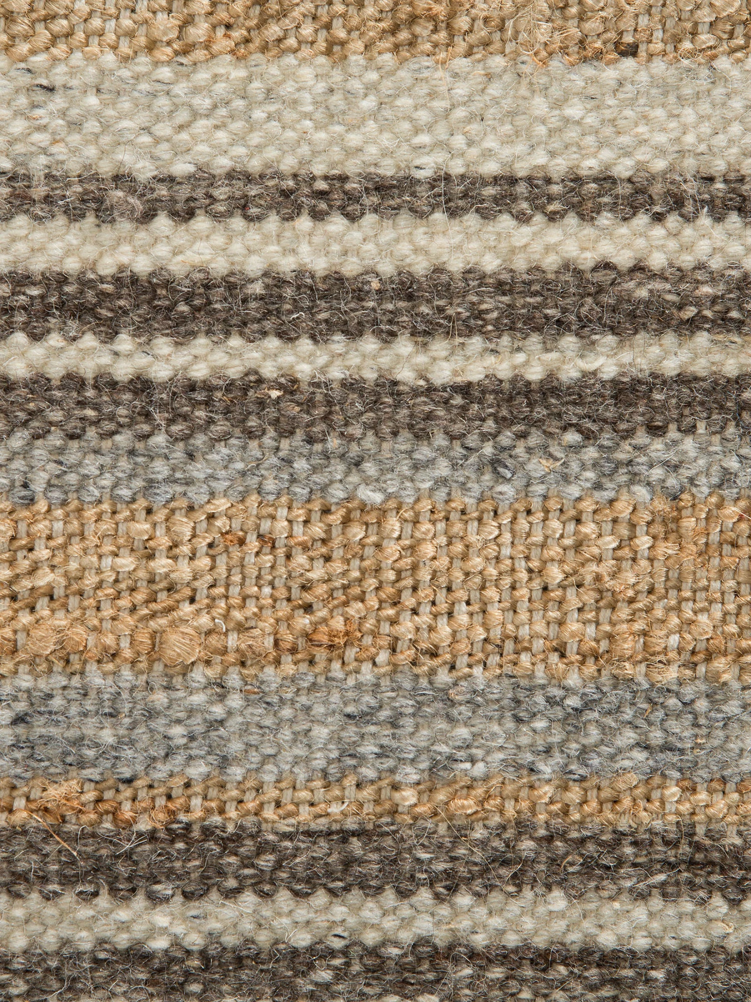 Baumwoll-Teppich, Sand Stripes Baumwoll-Teppich, Sand Stripes -Einrichtungsgegenstände Geschäft Miana FlachgewebeTeppich Beige SandStripes 200x300 lup