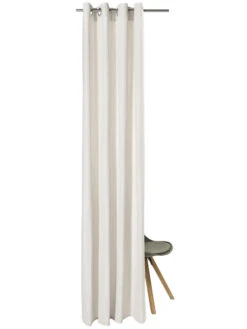 Ösenschal, Offwhite 4 Ösenschal, Offwhite -Einrichtungsgegenstände Geschäft Milla Gardine Oesenschal creme Offwhite 140x245 pla2