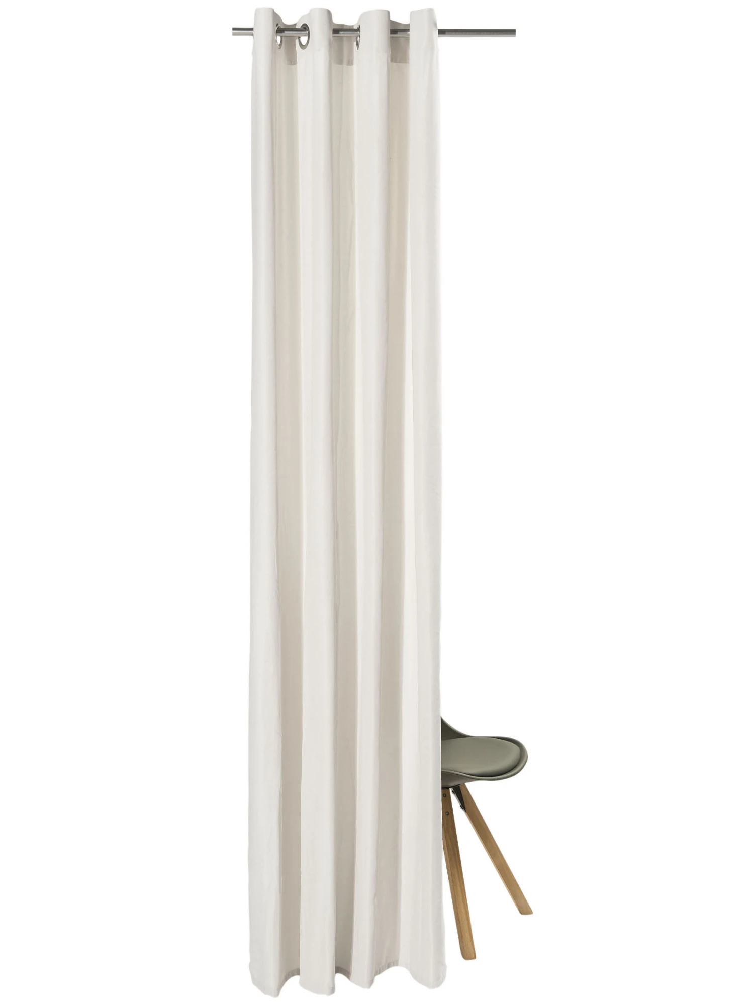 Ösenschal, Offwhite Ösenschal, Offwhite -Einrichtungsgegenstände Geschäft Milla Gardine Oesenschal creme Offwhite 140x245 pla2