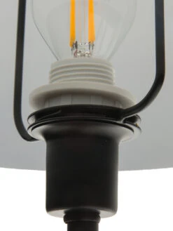 Tischleuchte, Black -Einrichtungsgegenstände Geschäft Minimalist Tischleuchte Schwarz Black 25x25x44 lup1