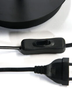 Tischleuchte, Black -Einrichtungsgegenstände Geschäft Minimalist Tischleuchte Schwarz Black 25x25x44 lup2