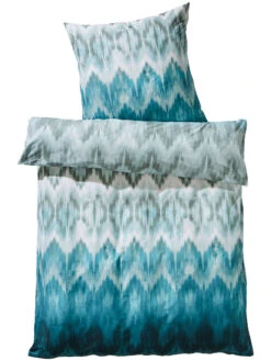 Renforcé-Bettwäsche, Petrol -Einrichtungsgegenstände Geschäft Mirani Bettwaesche Blau Petrol 135x200 pla