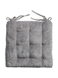 Stuhlkissen, Silber 3 Stuhlkissen, Silber -Einrichtungsgegenstände Geschäft Muri Stuhlkissen hellgrau silber pla