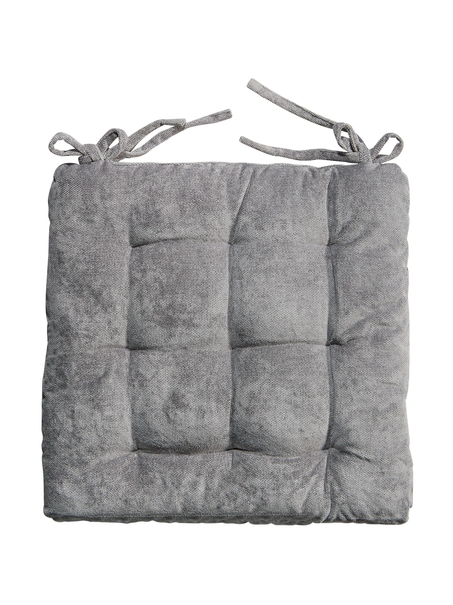 Stuhlkissen, Silber Stuhlkissen, Silber -Einrichtungsgegenstände Geschäft Muri Stuhlkissen hellgrau silber pla