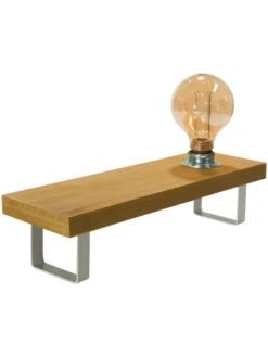 Tischleuchte, Hellbraun -Einrichtungsgegenstände Geschäft MyStage Tischleuchte Hellbraun 13x40x15 per3