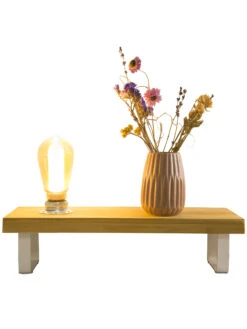 Tischleuchte, Hellbraun -Einrichtungsgegenstände Geschäft MyStage Tischleuchte Hellbraun 13x40x15 per4