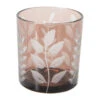 Teelichthalter, Braun -Einrichtungsgegenstände Geschäft MysticLeaves Teelichthalter Braun 7x7x8 per1