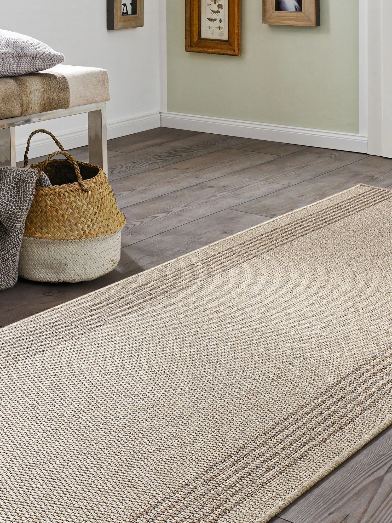 Läufer, Sand 3412 Läufer, Sand 3412 -Einrichtungsgegenstände Geschäft Narrow Laeufer hellbeige mil