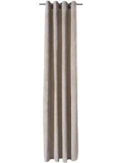 Ösenschal, Wolle -Einrichtungsgegenstände Geschäft Nuri Gardine Oesenschal Beige Wolle 140x245 pla1