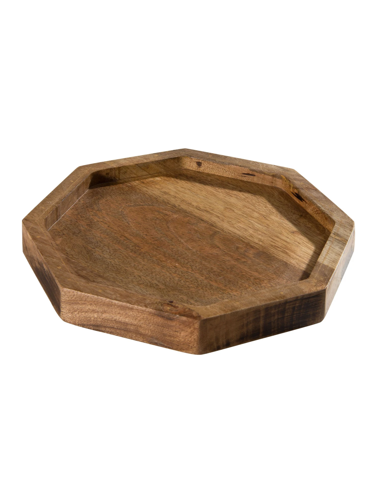 Deko-Tablett, Natural Deko-Tablett, Natural -Einrichtungsgegenstände Geschäft Octagon DekoTablett Braun Natural 22x24 per