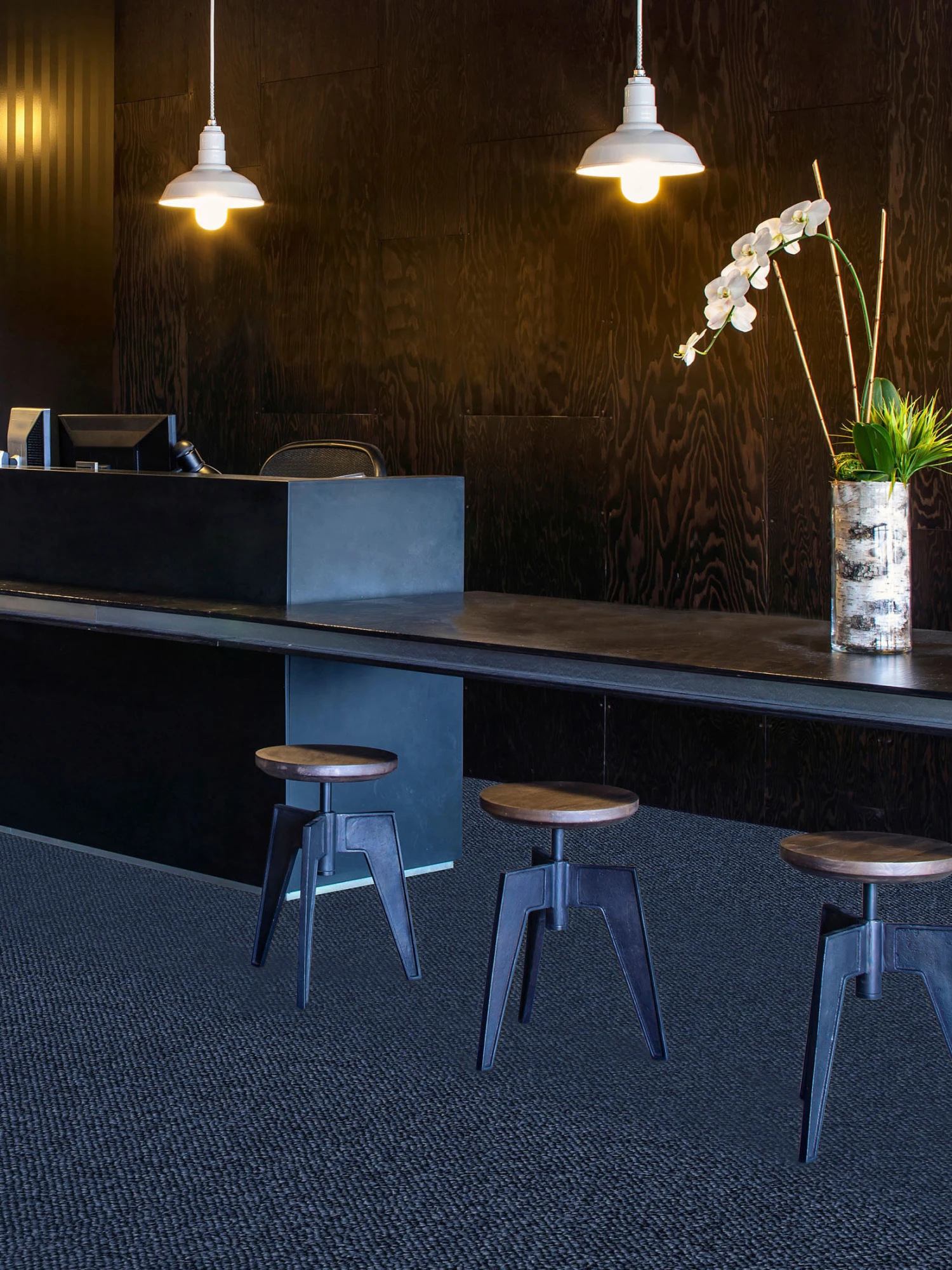 Schlingen-Teppichboden, Blau 78 Schlingen-Teppichboden, Blau 78 -Einrichtungsgegenstände Geschäft Optimal Schlingenteppichboden blau 78 mil