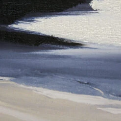 Leinwand-Druck-handbemalt, Blau 4 Leinwand-Druck-handbemalt, Blau -Einrichtungsgegenstände Geschäft Orkan Druckgerahmt Beige Blau 50x70 lup