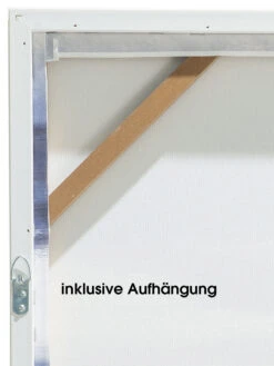 Leinwand-Druck-handbemalt, Blau 6 Leinwand-Druck-handbemalt, Blau -Einrichtungsgegenstände Geschäft Orkan Druckgerahmt Beige Blau 50x70 ruk