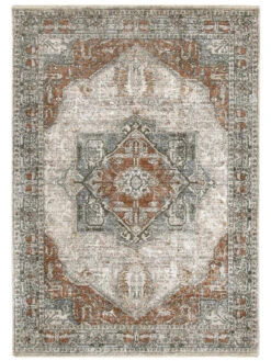 Vintage-Teppich, Kupfer -Einrichtungsgegenstände Geschäft Palacio Vintageteppich Terracotta Kupfer 160x230 pla2