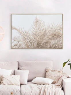 Leinwand-Druck-gerahmt, Beige