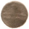 Sitzauflage, Cappuccino -Einrichtungsgegenstände Geschäft Ranua Kunstfell Sitzkissen Braun Cappuccino 50rund pla