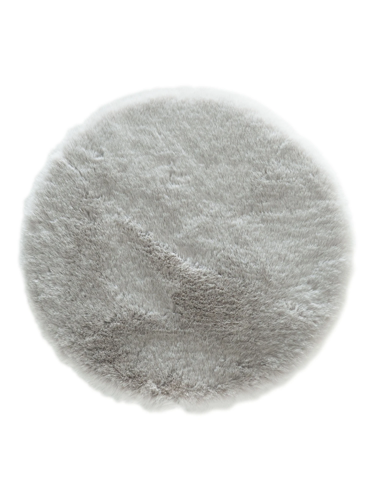 Sitzauflage, Silver Sitzauflage, Silver -Einrichtungsgegenstände Geschäft Ranua Kunstfell Sitzkissen Hellgrau Silver 35rund pla