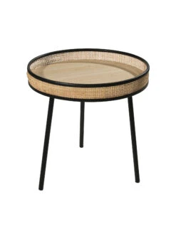 Tisch, Natur -Einrichtungsgegenstände Geschäft Rotang Tisch Hellbraun Natur 42x42x41 per