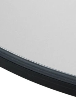 Spiegel, Schwarz -Einrichtungsgegenstände Geschäft RoundBeauty Spiegel Schwarz 80rund lup