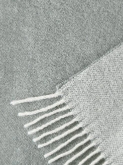 Wolldecke, Offwhite/Hellgrau -Einrichtungsgegenstände Geschäft Runa Decke Grau OffwhiteHellgrau 140x200 lup