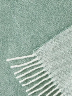 Wolldecke, Offwhite/Mint -Einrichtungsgegenstände Geschäft Runa Decke Gruen OffwhiteMint 140x200 lup