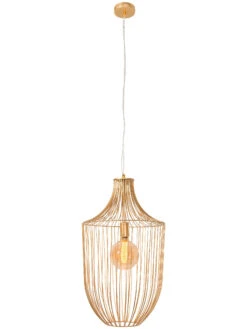 Hängeleuchte, Gold -Einrichtungsgegenstände Geschäft Sakata Pendelleuchte Gold 35x35x120 per2