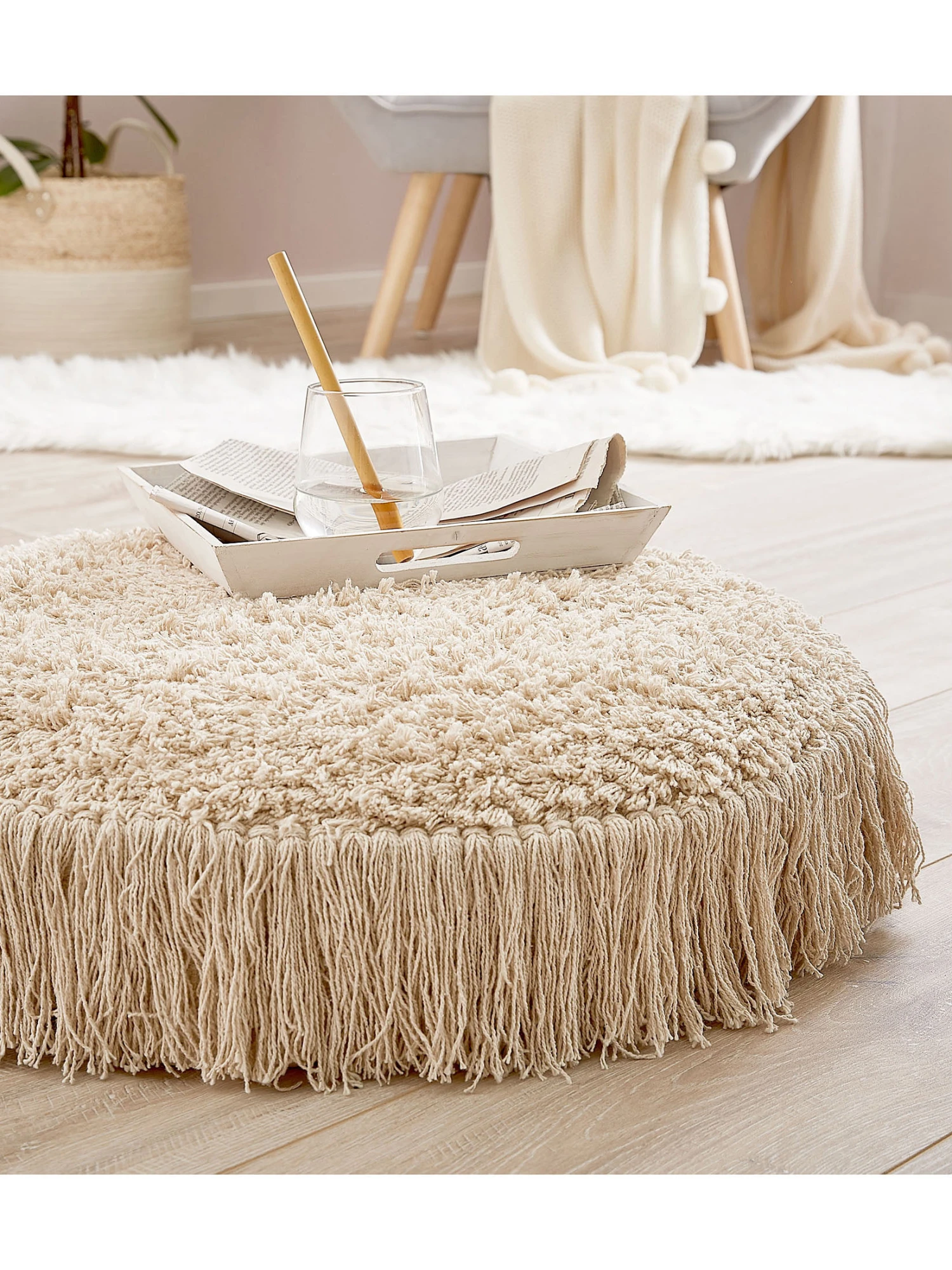 Bodenkissen, Offwhite Bodenkissen, Offwhite -Einrichtungsgegenstände Geschäft Salamanca Bodenkissen Beige Offwhite 60x60 mil