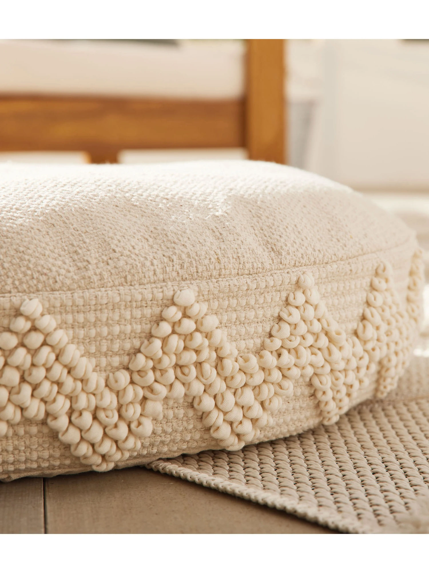 Bodenkissen, Nature Bodenkissen, Nature -Einrichtungsgegenstände Geschäft Salamanca Bodenkissen Creme Nature 60x60 mil