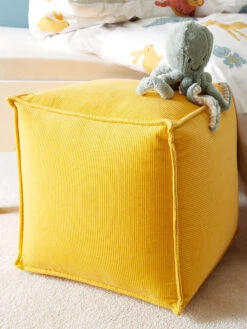 Pouf, Senf 4 Pouf, Senf -Einrichtungsgegenstände Geschäft Samson Pouf Gelb Senf 40x40 mil