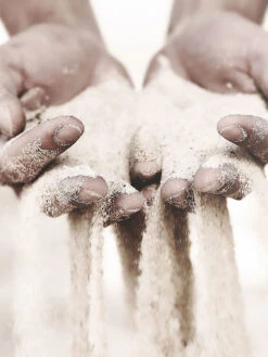 Leinwand Druck, Hellgrau -Einrichtungsgegenstände Geschäft SandyHands Druckgerahmt Hellgrau 50x70 lup