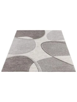 Moderner Teppich, Dark Grey -Einrichtungsgegenstände Geschäft Saxum Designerteppich Grau DarkGrey 160x230 fper