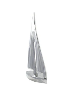 Objekt, Silber -Einrichtungsgegenstände Geschäft Sculpture Objekt Silber 7x21x31 per2