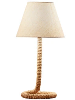 Einrichtungsgegenstände Geschäft -Einrichtungsgegenstände Geschäft Seil Tischleuchte Beige Natur 28x53 per