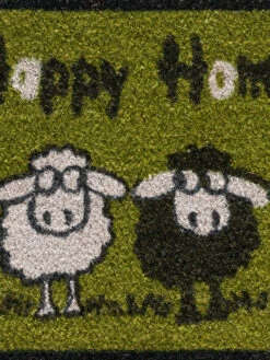 Fußmatte, Hellgrün -Einrichtungsgegenstände Geschäft Sheep Fussmatte gruen Hellgruen 40x60 lup