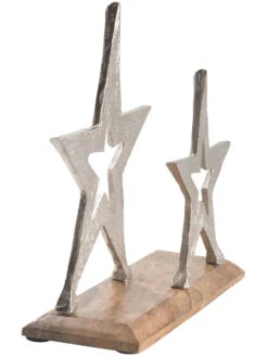 Aufsteller, Silber -Einrichtungsgegenstände Geschäft Silverstars Aufsteller Silber 8x28x202C3 per2