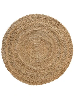 Jute-Teppich, Natural 5 Jute-Teppich, Natural -Einrichtungsgegenstände Geschäft Skyarp JuteTeppich Beige Natural 150rund pla