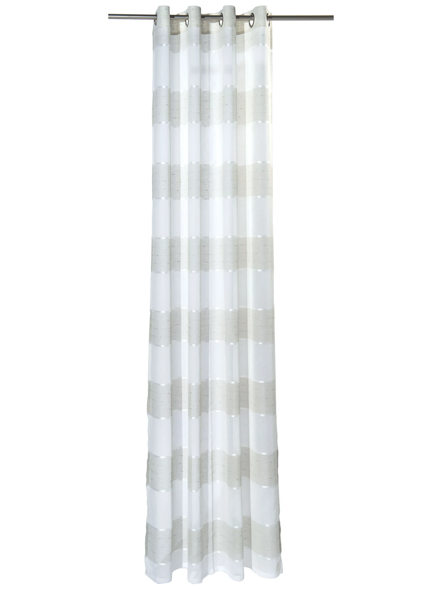 Ösenschal, Taupe Ösenschal, Taupe -Einrichtungsgegenstände Geschäft Sontje Gardine Oesenschal Beige Taupe 140x245 pla1