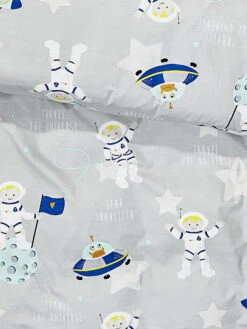 Kinderbettwäsche, Grey -Einrichtungsgegenstände Geschäft SpaceStar Bettwaesche Grau Grey 135x200 lup