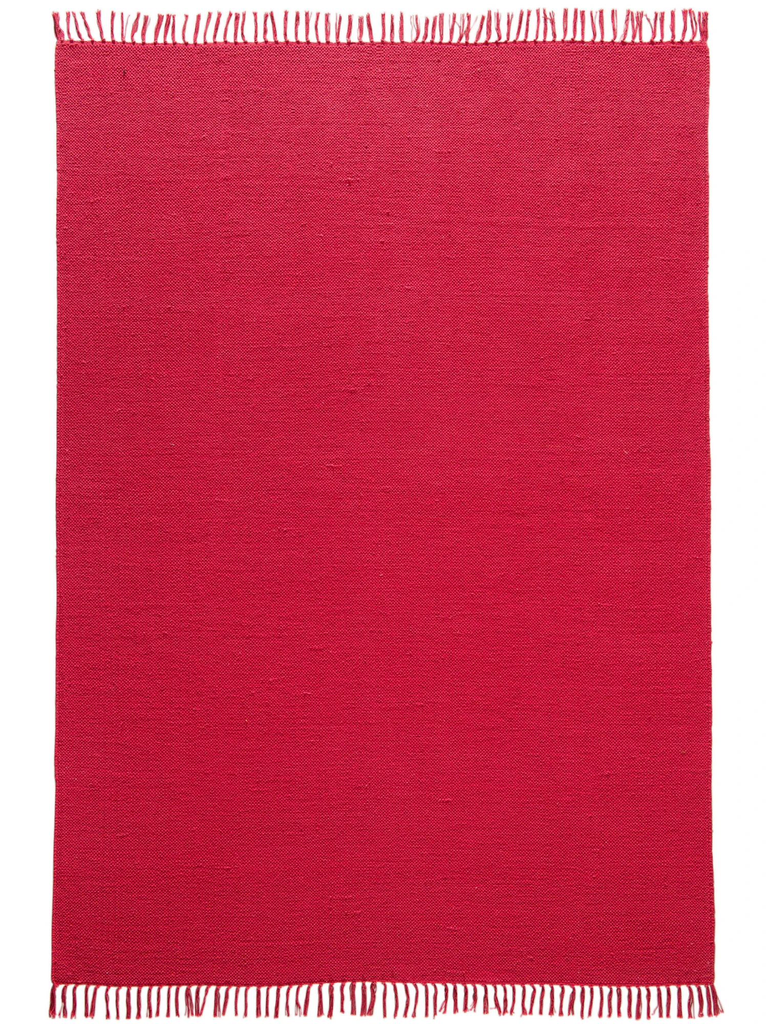 Baumwoll-Teppich, Himbeerrot Baumwoll-Teppich, Himbeerrot -Einrichtungsgegenstände Geschäft Summerweave Handwebteppich rot Himbeerrot 170x240 pla