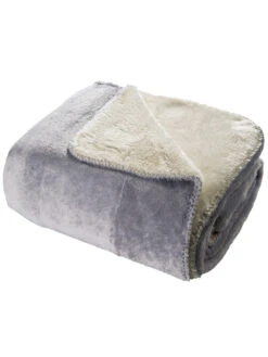 Decke, Silber 4 Decke, Silber -Einrichtungsgegenstände Geschäft Talvi Decke Grau Silber 150x200 per