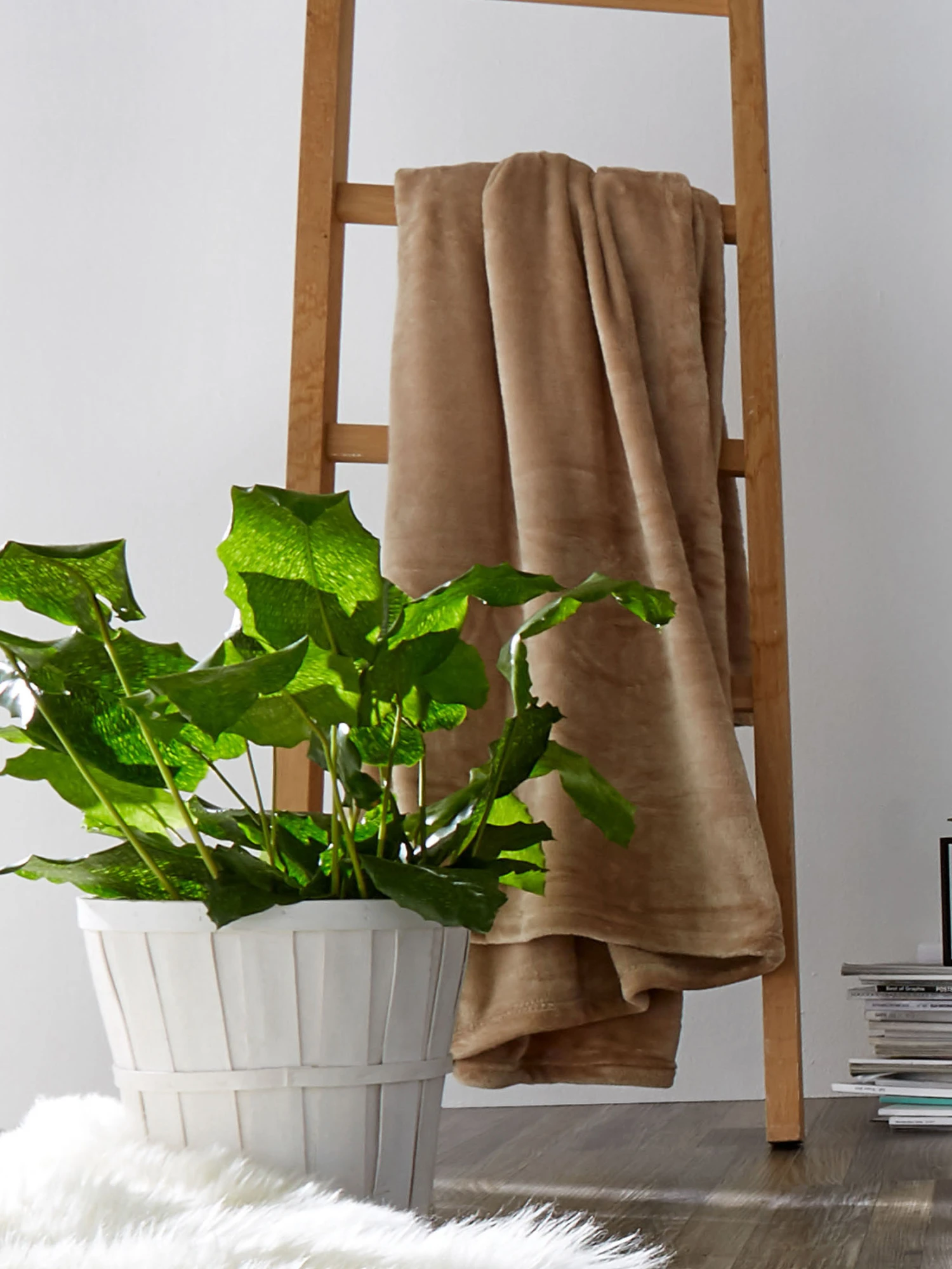 Decke, Karamell Decke, Karamell -Einrichtungsgegenstände Geschäft Tampere Decke Beige Karamell 150x200 mil