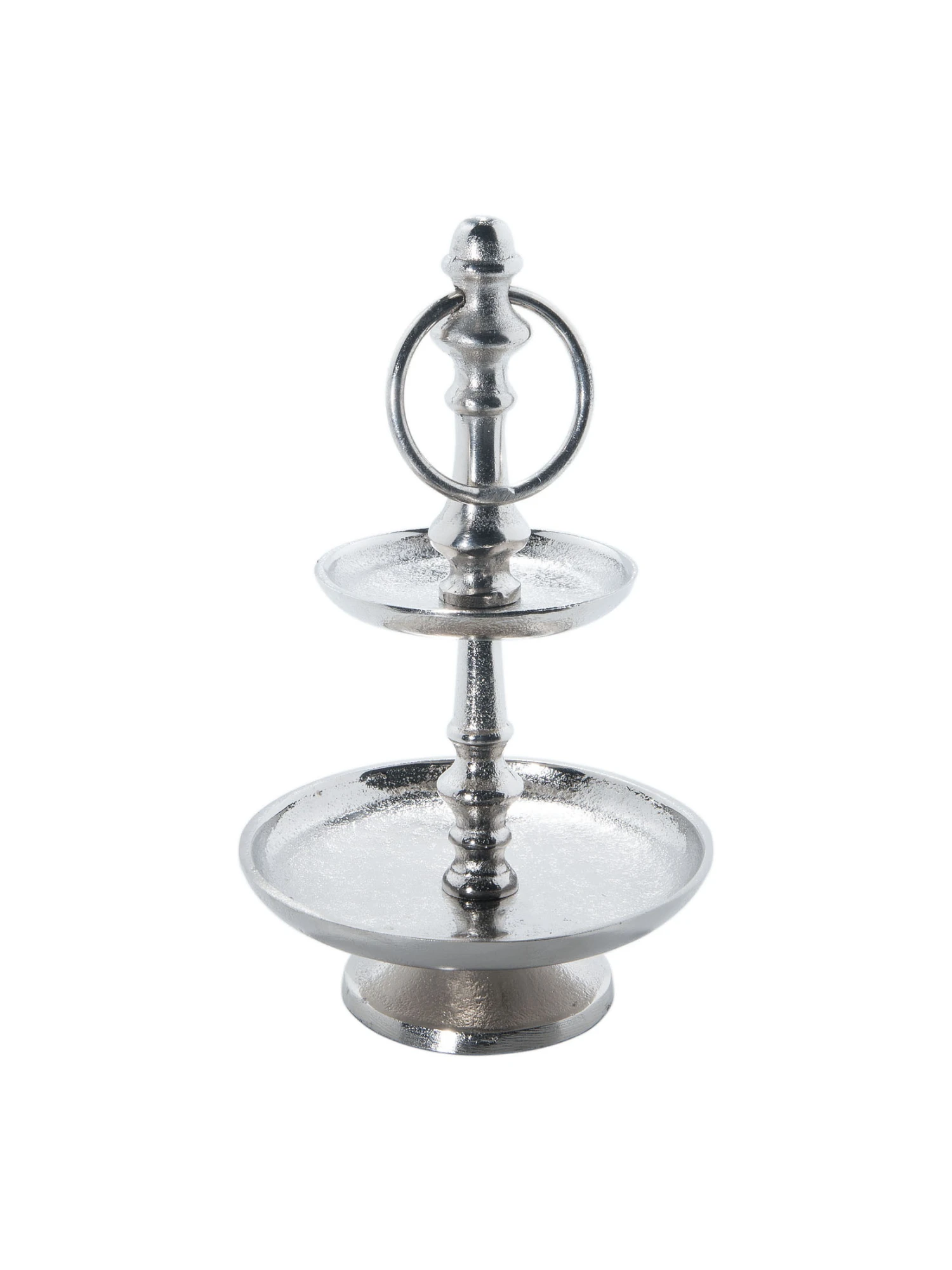 Etagere, Silber Etagere, Silber -Einrichtungsgegenstände Geschäft TeaTime Etagere Silber 15x15x23 per