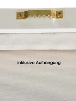 Leinwand-Druck-handbemalt, Beige/Weiss -Einrichtungsgegenstände Geschäft Theodora Druckgerahmt Beige BeigeWeiss 30x40 ruk