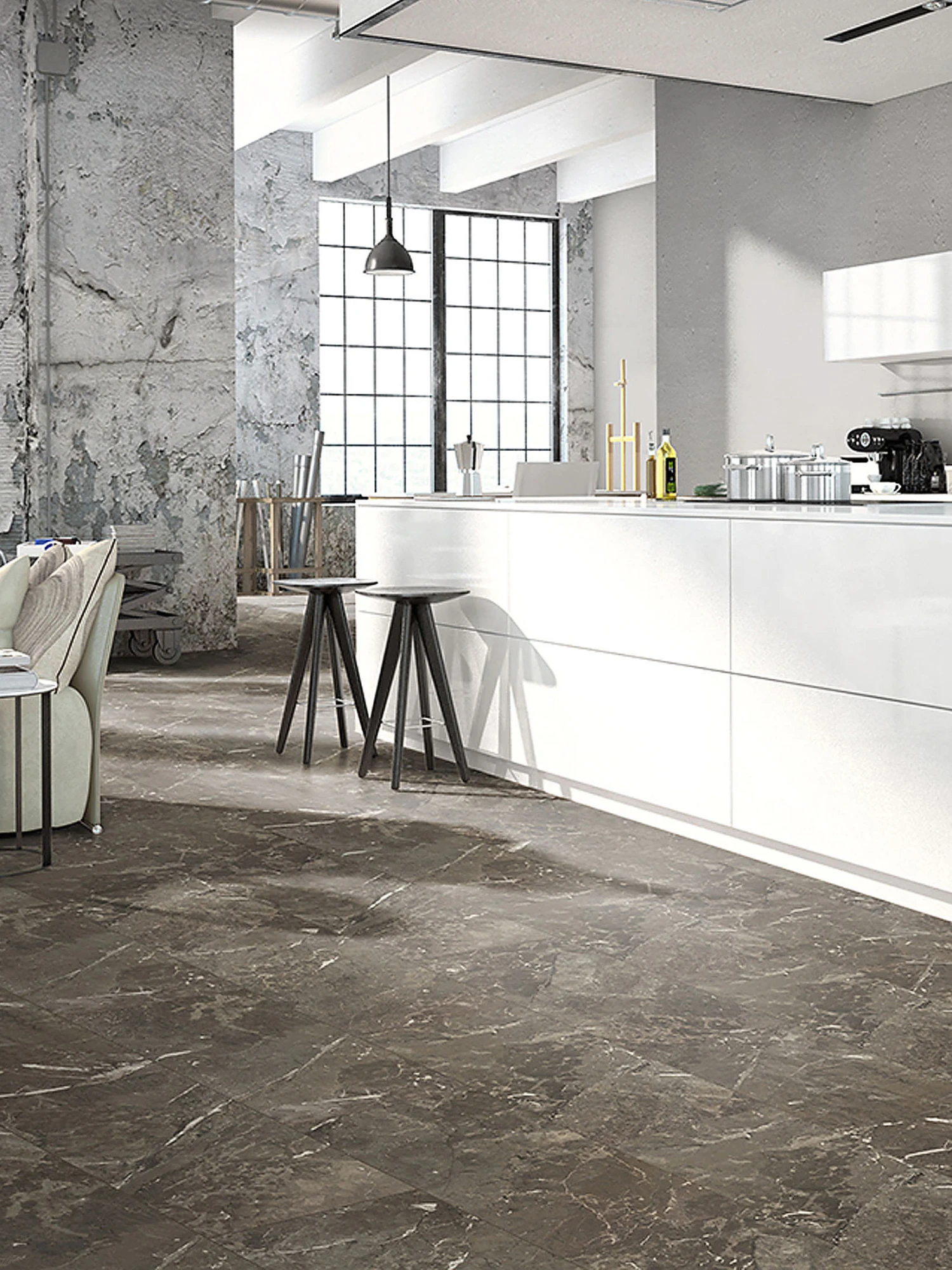 Klick-Laminat, Granit Dark 62293 Klick-Laminat, Granit Dark 62293 -Einrichtungsgegenstände Geschäft Tiles Laminat GranitDark mil
