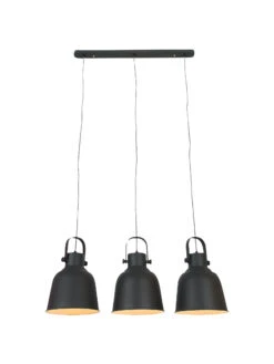 Einrichtungsgegenstände Geschäft -Einrichtungsgegenstände Geschäft Timelessi 3erHaengeleuchte Schwarz SandBlack 25x72x183 per2