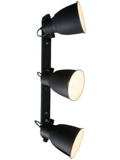 Wandleuchte, Sand Black -Einrichtungsgegenstände Geschäft Timelessi Deckenleuchte Schwarz SandBlack 24x72 per3