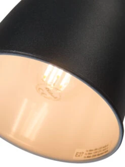 Tischleuchte, Sand Black -Einrichtungsgegenstände Geschäft Timelessi Tischleuchte Schwarz SandBlack 16x28x46 lup1