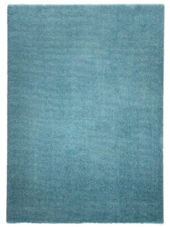 Hochflor-Teppich, Türkis -Einrichtungsgegenstände Geschäft Touch UniTeppich blau tuerkis 160x230 pla