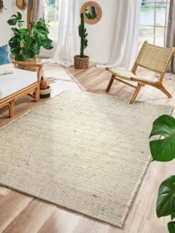 Woll-Teppich, Light Beige