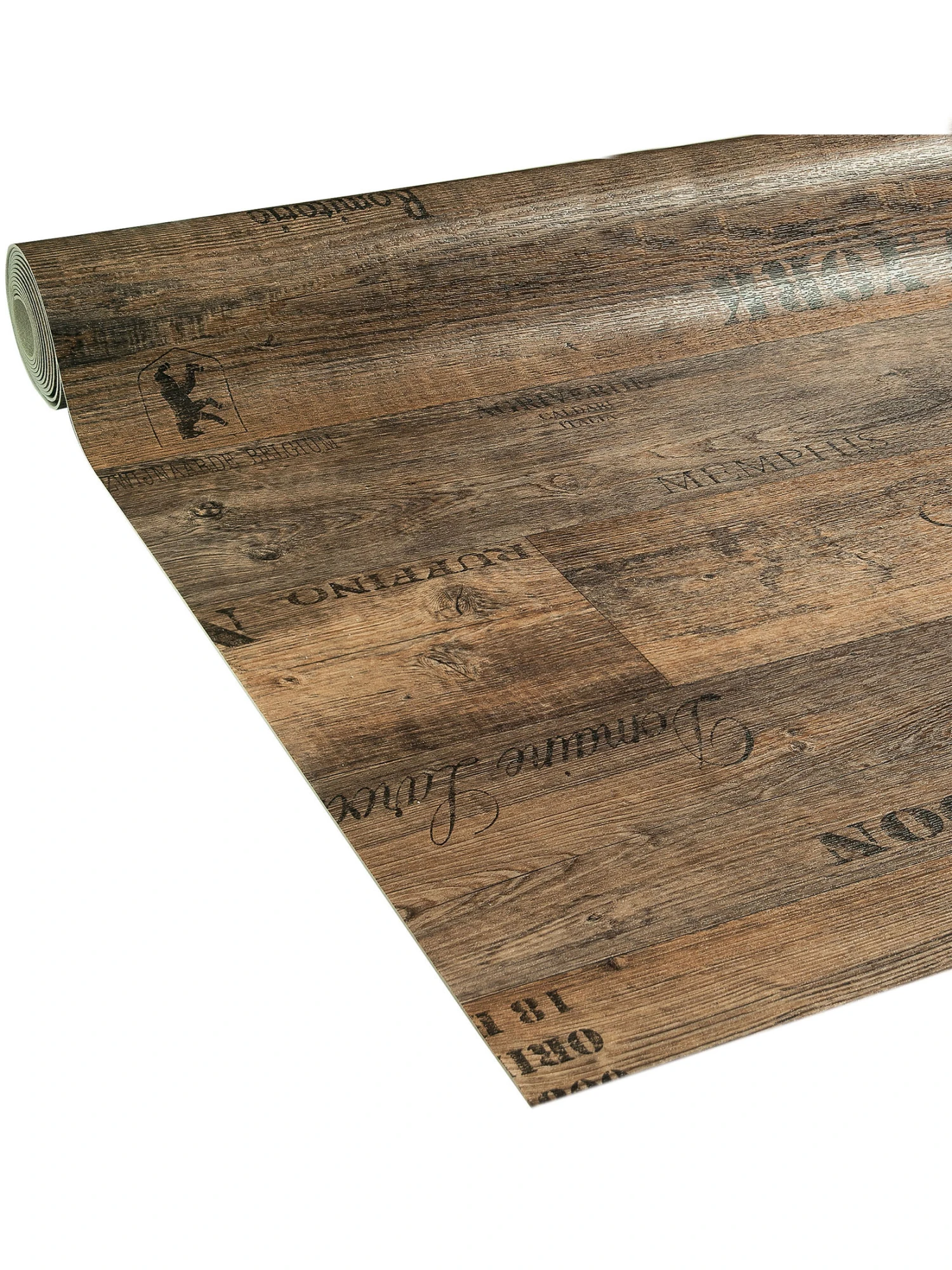 Vinyl-Rollenware, Eiche Dunkel Vinyl-Rollenware, Eiche Dunkel -Einrichtungsgegenstände Geschäft Vinechest CV Bodenbelag braun 549 rol